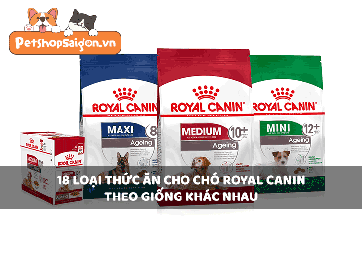 18 loại thức ăn cho chó Royal Canin theo giống khác nhau