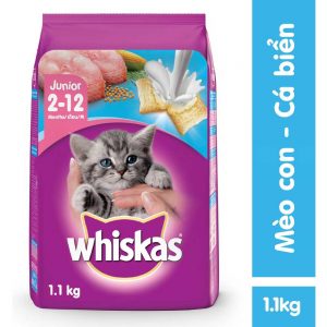 Thức ăn cho mèo con Whiskas 1.1kg vị cá biển - Thái Lan