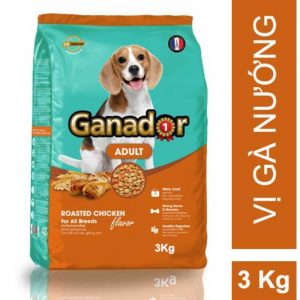 Thức ăn cho chó trưởng thành Ganador 3kg vị gà nướng - Pháp
